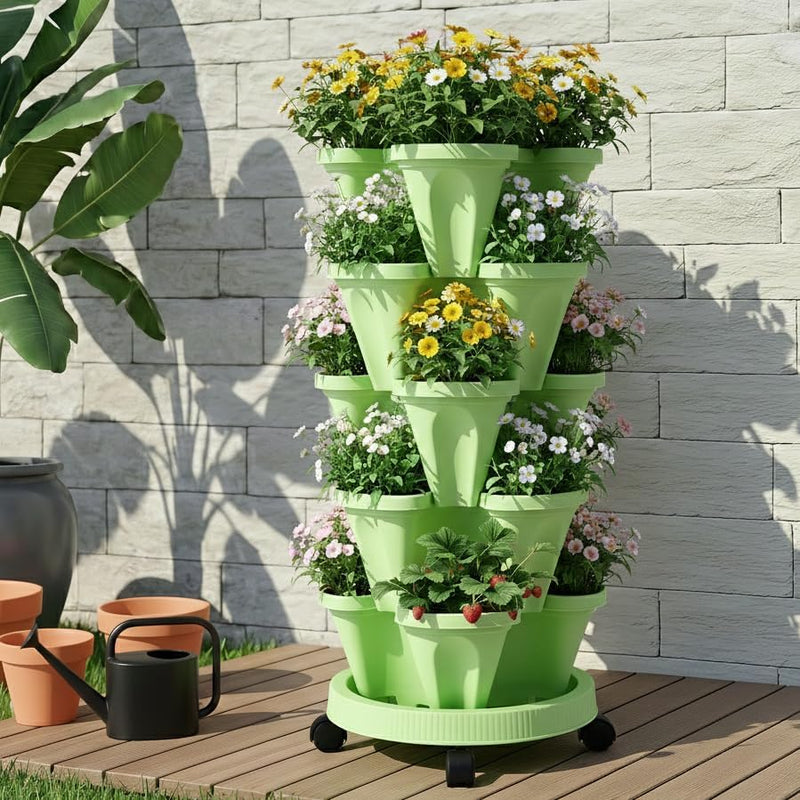 5 Tier Vertical Planter Stackable Raised Garden Bed
