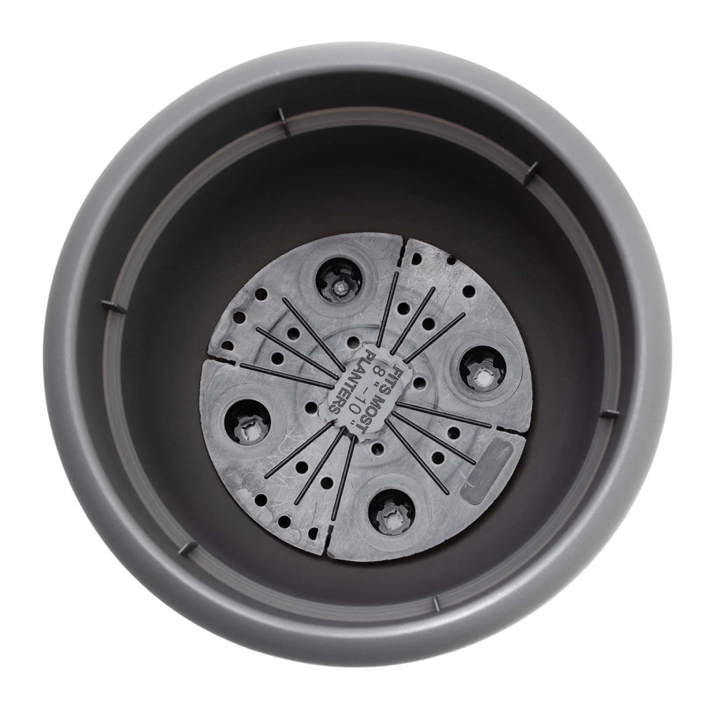 40cm self-watering planter in charcoal – view 5