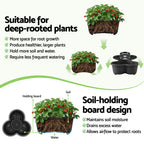 Green Fingers 5-Tier Vertical Garden Planter with Wheels – Black