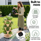 Green Fingers 5-Pot Stackable Strawberry Planter – Beige
