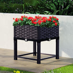 Green Fingers Raised Planter Box 40 x 40 x 23 cm – Brown
