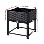 Green Fingers Raised Planter Box 40 x 40 x 23 cm – Brown
