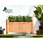Green Fingers Wooden Raised Garden Bed 60 x 30 x 33 cm
