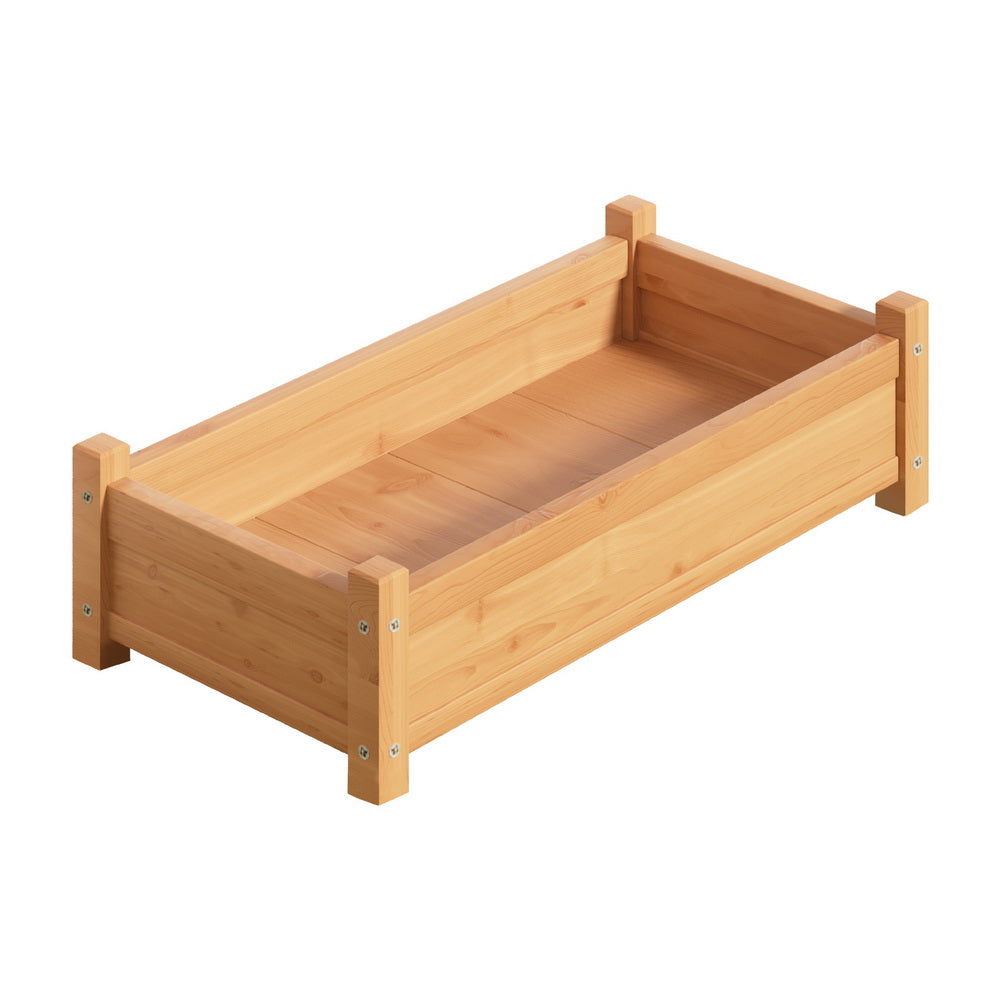 Green Fingers Wooden Planter Box on Legs, 65 x 33 x 16 cm
