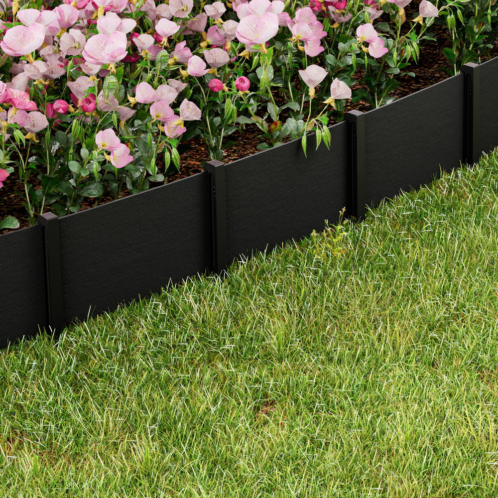 Green Fingers Flexible Garden Edging 15 cm x 30 m – Black