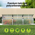 Green Fingers Aluminium Cold Frame 180 x 50 x 50 cm – Polycarbonate