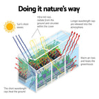 Green Fingers Aluminium Cold Frame 180 x 50 x 50 cm – Polycarbonate
