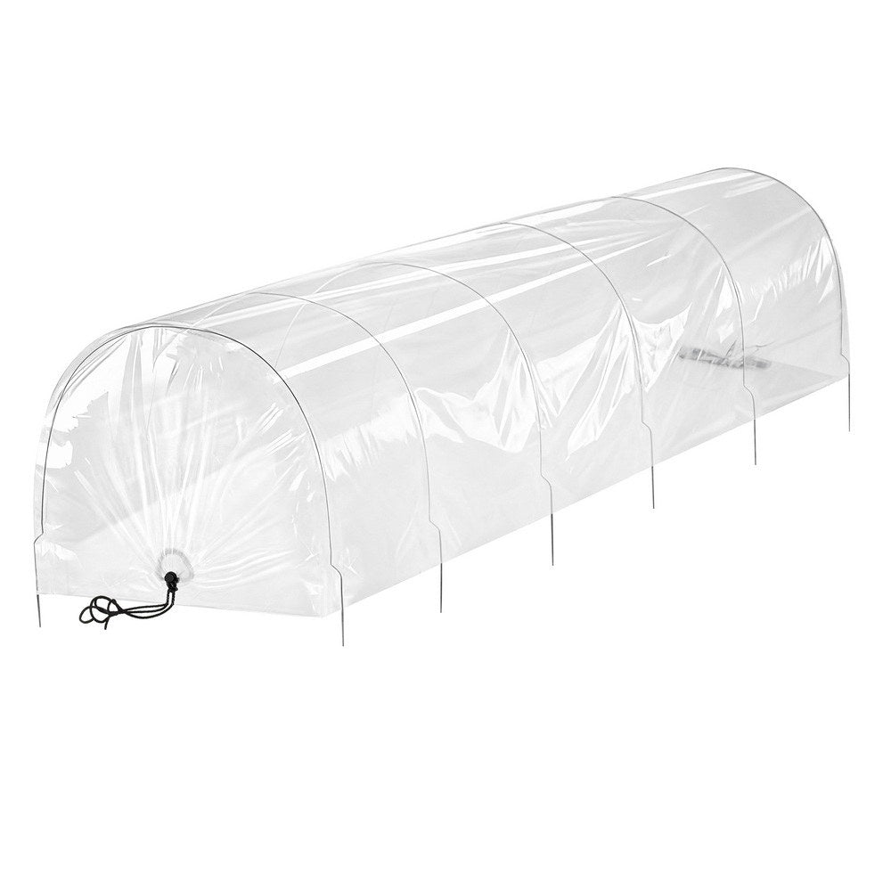 Green Fingers Garden Tunnel Cloche 300 x 45 x 30 cm, 2 Pack – Clear PVC