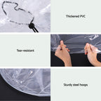 Green Fingers Garden Tunnel Cloche 300 x 45 x 30 cm, 2 Pack – Clear PVC
