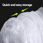 Green Fingers Garden Tunnel Cloche 300 x 45 x 30 cm, 2 Pack – Clear PVC