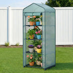 Green Fingers 4-Tier Mini Greenhouse 160 cm – Green PE