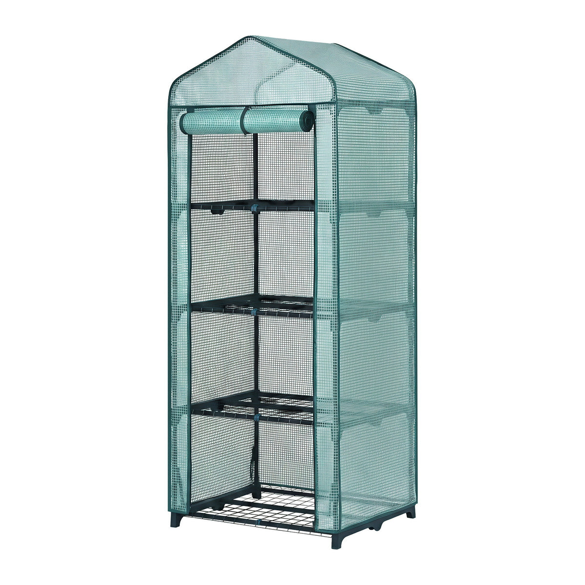 Green Fingers 4-Tier Mini Greenhouse 160 cm – Green PE