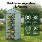 Green Fingers 4-Tier Mini Greenhouse 160 cm – Green PE