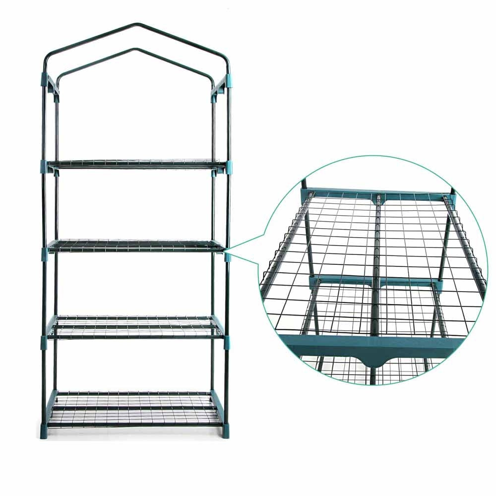 Green Fingers 4-Tier Mini Greenhouse 160 cm – Clear PVC