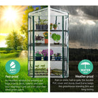 Green Fingers 4-Tier Mini Greenhouse 160 cm – Clear PVC