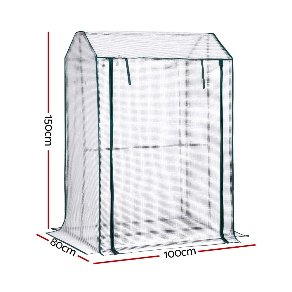 Green Fingers Greenhouse 100 x 80 x 150 cm – Clear PE