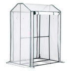 Green Fingers Greenhouse 100 x 80 x 150 cm – Clear PE