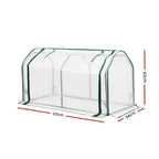 Green Fingers Mini Greenhouse 121 x 54 x 62 cm – Clear PE
