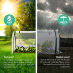 Green Fingers Mini Greenhouse 121 x 54 x 62 cm – Clear PE