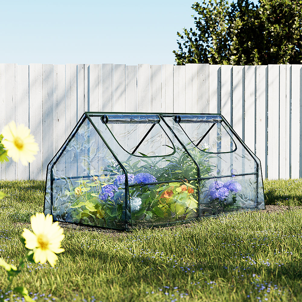 Green Fingers Tunnel Greenhouse 180 x 90 x 90 cm – Clear PVC