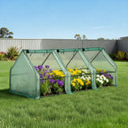 Green Fingers Tunnel Greenhouse 240 x 90 x 90 cm – Green PE