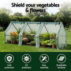 Green Fingers Tunnel Greenhouse 240 x 90 x 90 cm – Green PE