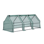 Green Fingers Tunnel Greenhouse 240 x 90 x 90 cm – Green PE