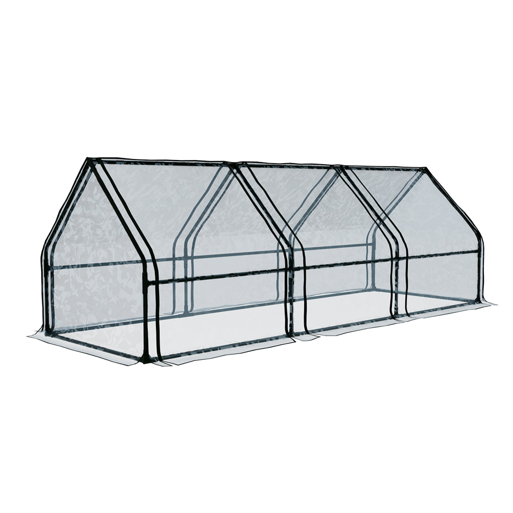 Green Fingers Tunnel Greenhouse 270 x 92 x 92 cm – Clear PVC