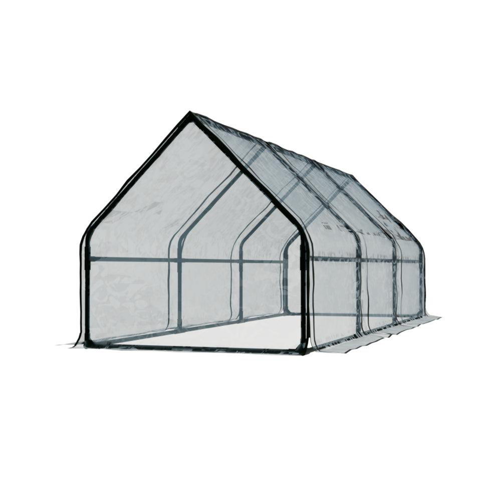Green Fingers Tunnel Greenhouse 270 x 92 x 92 cm – Clear PVC
