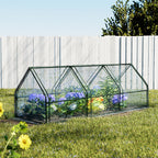 Green Fingers Tunnel Greenhouse 270 x 92 x 92 cm – Clear PVC