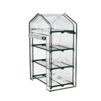 Green Fingers 3-Tier Mini Greenhouse 128 cm – Clear PVC