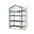 Green Fingers 3-Tier Mini Greenhouse 128 cm – Clear PVC