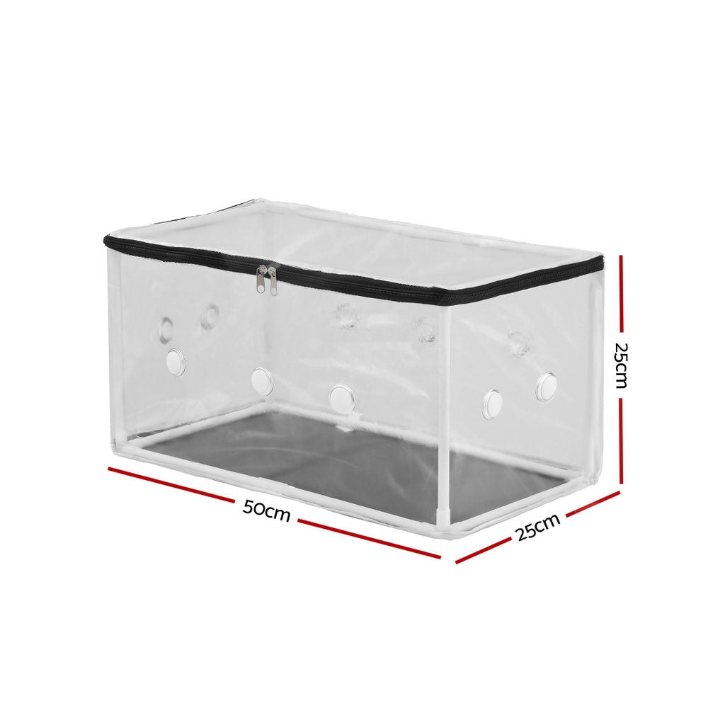 Green Fingers Mini Greenhouse 50 x 25 x 25 cm for Succulents & Seedlings