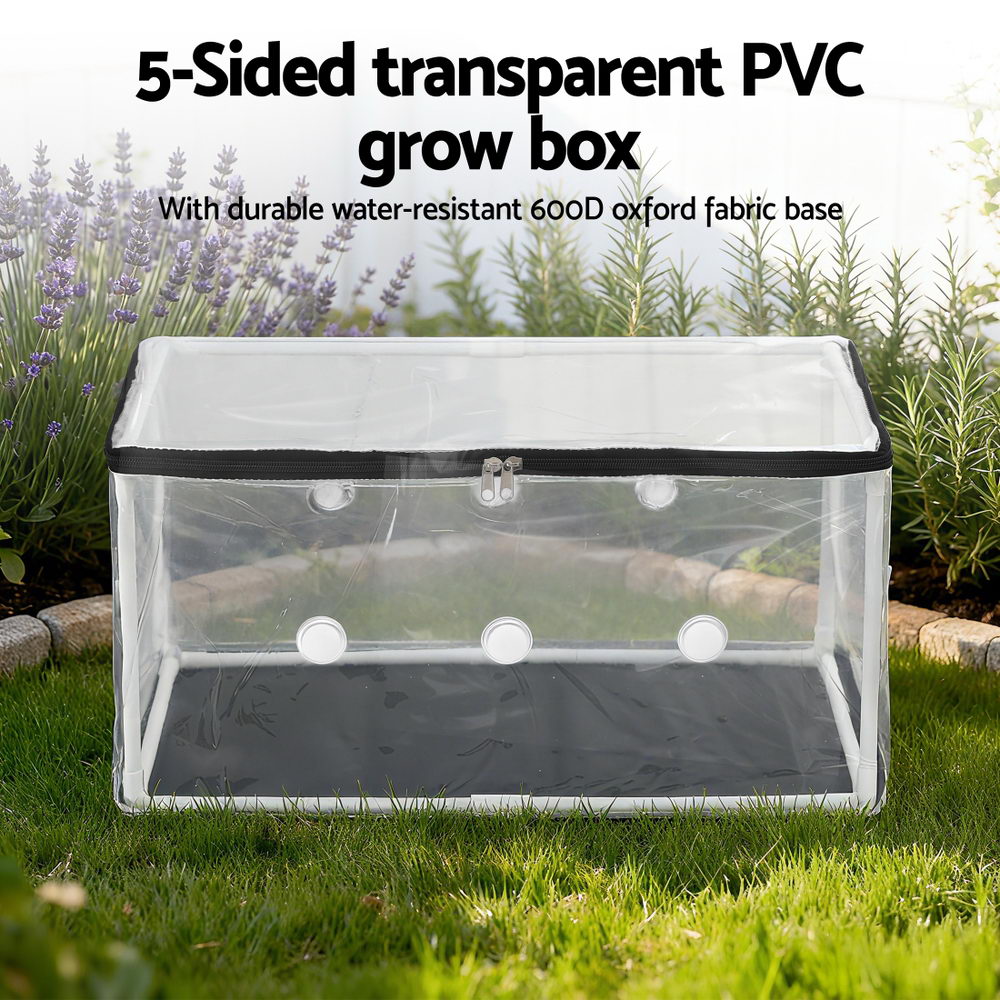 Green Fingers Mini Greenhouse 50 x 25 x 25 cm for Succulents & Seedlings