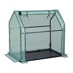 Green Fingers Mini Greenhouse 91 x 46 x 84 cm – Green PE