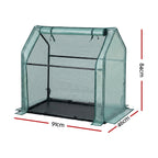 Green Fingers Mini Greenhouse 91 x 46 x 84 cm – Green PE