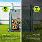Green Fingers Mini Greenhouse 91 x 46 x 84 cm – Green PE