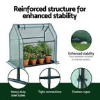 Green Fingers Mini Greenhouse 91 x 46 x 84 cm – Green PE