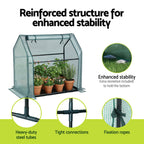 Green Fingers Mini Greenhouse 91 x 46 x 84 cm – Green PE
