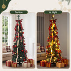 Pop-Up Christmas Tree, 160 cm Pre-Decorated – Jingle Jollys