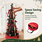 Pop-Up Christmas Tree, 160 cm Pre-Decorated – Jingle Jollys