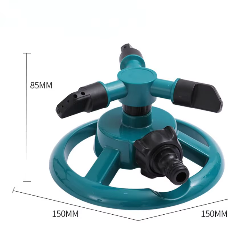 360 degree garden sprinkler watering a lawn