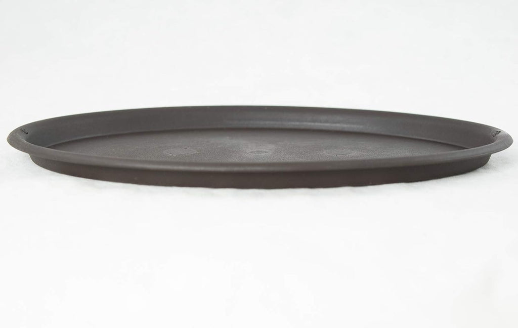 Oval Bonsai Humidity Drip Tray, 32 x 22 cm – Brown