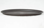 Oval Bonsai Humidity Drip Tray, 32 x 22 cm – Brown