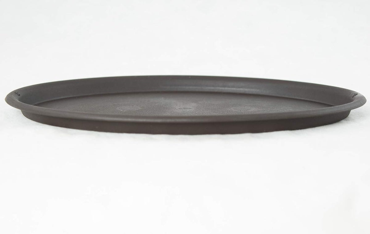Oval Bonsai Humidity Drip Tray, 32 x 22 cm – Brown