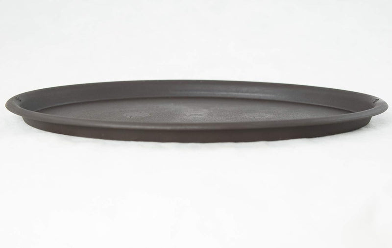 Oval Bonsai Humidity Drip Tray, 32 x 22 cm – Brown