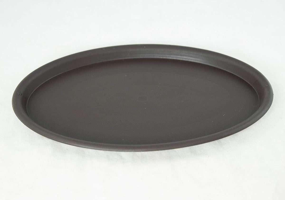 Oval Bonsai Humidity Drip Tray, 32 x 22 cm – Brown