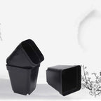 Square Black Seedling Pots, 6 x 6 x 6.5 cm – 50 Pack