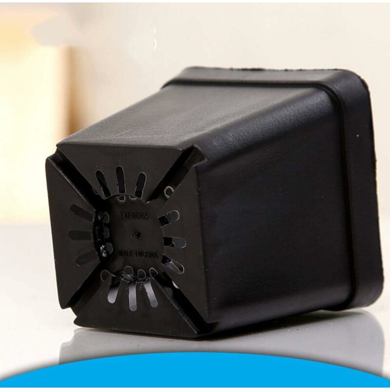 Square Black Seedling Pots, 6 x 6 x 6.5 cm – 50 Pack
