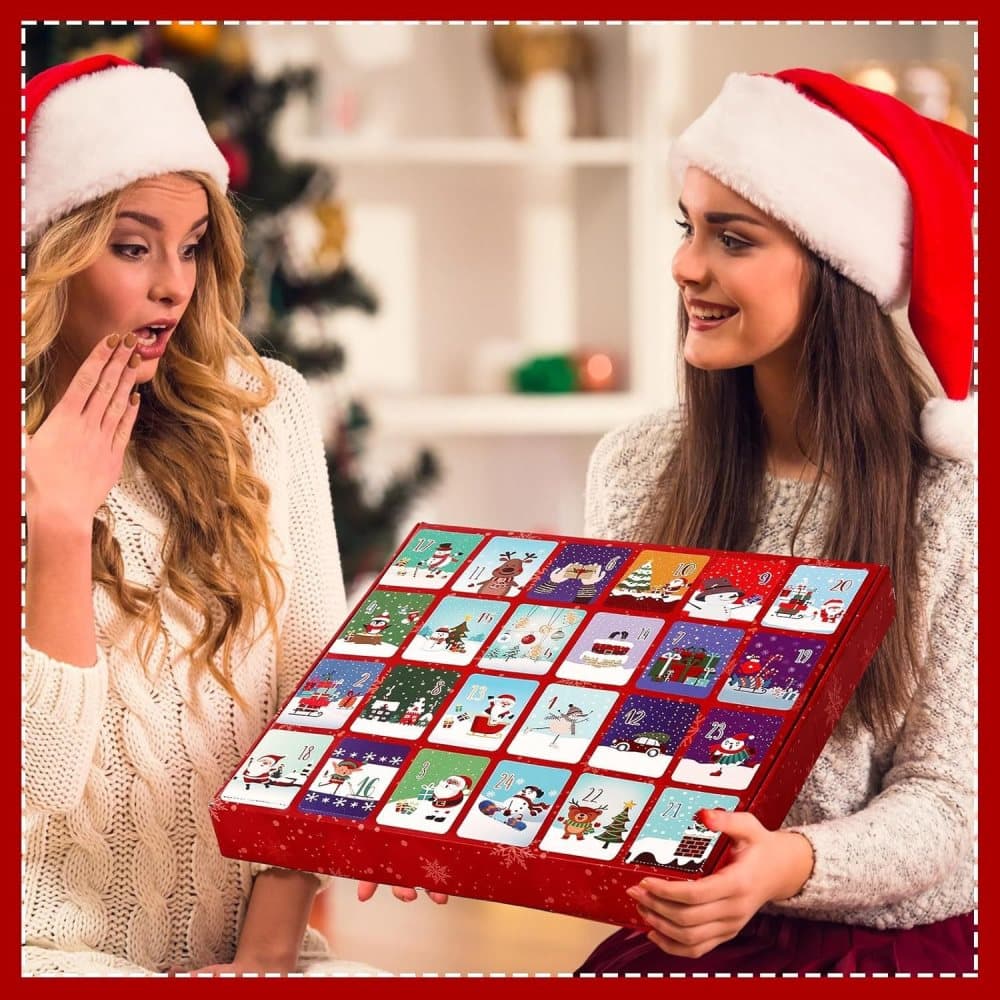 Christmas Socks Advent Calendar – 24 Pairs, Unisex